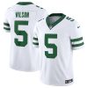 Men's New York Jets #5 Garrett Wilson White 2024 F.U.S.E. Vapor Limited Stitched Jersey - Custom Name