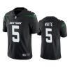 Men's New York Jets #5 Mike White Black Vapor Untouchable Limited Stitched Jersey - Custom Name