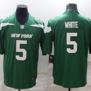 Men's New York Jets #5 Mike White Green Vapor Untouchable Limited Stitched Jersey - Custom Name