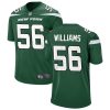 Men's New York Jets #56 Quincy Williams Green Stitched Game Jersey - Custom Name