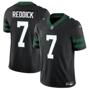 Men's New York Jets #7 Haason Reddick Black 2024 F.U.S.E Vapor Untouchable Limited Stitched Jersey - Custom Name