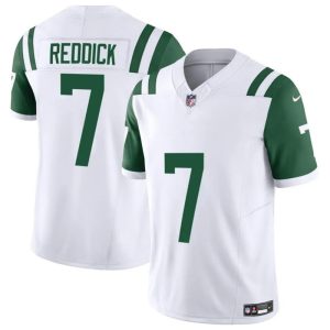 Men's New York Jets #7 Haason Reddick White 2024 Classic Alternate Vapor F.U.S.E. Limited Stitched Football Jersey - Custom Name