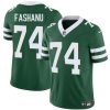 Men's New York Jets #74 Olu Fashanu Green 2024 F.U.S.E Throwback Limited Stitched Jersey - Custom Name