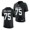 Men's New York Jets #75 Alijah Vera-Tucker 2021 NFL Draft Black Vapor Untouchable Limited Stitched Jersey - Custom Name