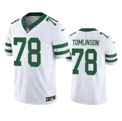 Men's New York Jets #78 Laken Tomlinson White 2023 F.U.S.E. Vapor Limited Throwback Stitched Football Jersey - Custom Name