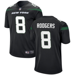 Men's New York Jets #8 Aaron Rodgers Black Vapor Untouchable Limited Stitched Jersey - Custom Name