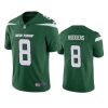 Men's New York Jets #8 Aaron Rodgers Green Vapor Untouchable Limited Stitched Jersey - Custom Name
