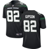Men's New York Jets #82 Xavier Gipson Black Stitched Jersey - Custom Name
