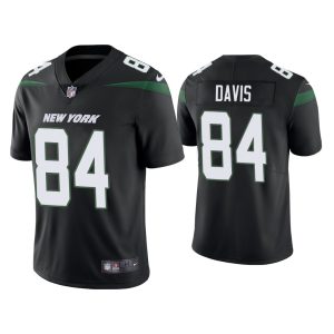 Men's New York Jets #84 Corey Davis 2021 Black Vapor Untouchable Limited Stitched Jersey - Custom Name