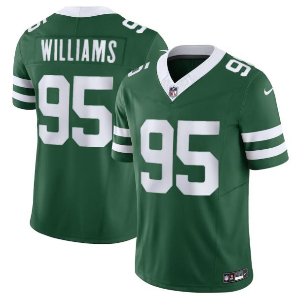 Men's New York Jets #95 Garrett Wilson Green 2024 F.U.S.E. Vapor Limited Stitched Jersey - Custom Name