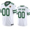 Men's New York Jets Active Player Custom White 2023 F.U.S.E. Throwback With John Madden Patch Vapor Limited Stitched Football Jersey - Custom Name