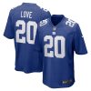 Men's Nike Julian Love #20 Royal New York Giants Game Jersey - Custom Name