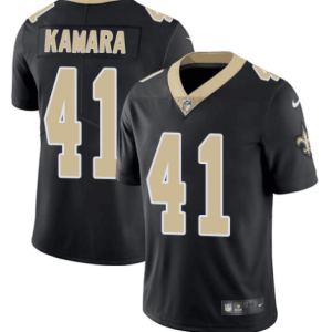 Men's Nike New Orleans Saints #41 Alvin Kamara Black Vapor Untouchable Limited Stitched NFL Jersey - Custom Name