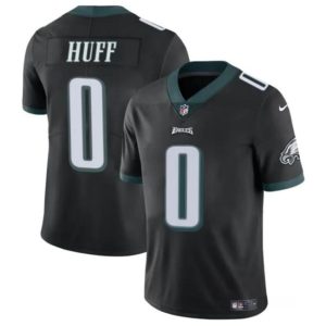 Men's Philadelphia Eagles #0 Bryce Huff Black Vapor Untouchable Limited Stitched Football Jersey - Custom Name