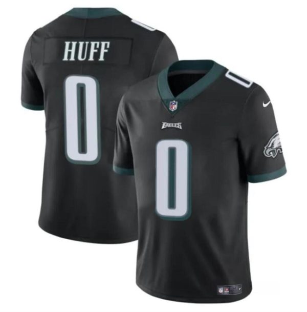 Men's Philadelphia Eagles #0 Bryce Huff Black Vapor Untouchable Limited Stitched Football Jersey - Custom Name
