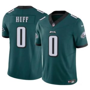 Men's Philadelphia Eagles #0 Bryce Huff Green 2024 F.U.S.E Vapor Untouchable Limited Stitched Football Jersey - Custom Name