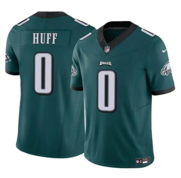 Men's Philadelphia Eagles #0 Bryce Huff Green 2024 F.U.S.E Vapor Untouchable Limited Stitched Football Jersey - Custom Name