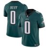 Men's Philadelphia Eagles #0 Bryce Huff Green Vapor Untouchable Limited Stitched Football Jersey - Custom Name