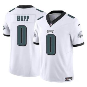 Men's Philadelphia Eagles #0 Bryce Huff White 2024 F.U.S.E Vapor Untouchable Limited Stitched Football Jersey - Custom Name