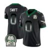 Men's Philadelphia Eagles #0 D'Andre Swift Black 2023 F.U.S.E. Throwback Vapor Untouchable Limited Stitched Football Jersey - Custom Name