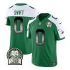 Men's Philadelphia Eagles #0 D'Andre Swift Green White 2023 F.U.S.E. Throwback Vapor Untouchable Limited Stitched Football Jersey - Custom Name