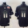 Men's Philadelphia Eagles #11 A. J. Brown Black 2025 Super Bowl LIX Patch Smoke Fashion Vapor Untouchable Limited Stitched Football Jersey - Custom Name