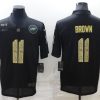 Men's Philadelphia Eagles #11 A. J. Brown Black Camo Salute To Service Limited Stitched Jersey - Custom Name