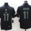 Men's Philadelphia Eagles #11 A. J. Brown Black Impact Limited Stitched Jersey  - Custom Name