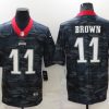 Men's Philadelphia Eagles #11 A. J. Brown Camo Limited Stitched Jersey  - Custom Name