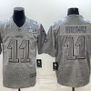 Men's Philadelphia Eagles #11 A. J. Brown Grey Super Bowl LVII Patch Stitched Jersey - Custom Name