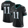 Men's Philadelphia Eagles #11 A.J. Brown Black 2023 F.U.S.E. Vapor Untouchable Limited Stitched Football Jersey - Custom Name