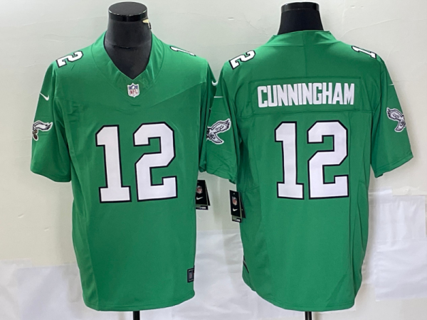 Men's Philadelphia Eagles #12 Randall Cunningham Green 2023 F.U.S.E. Vapor Untouchable Stitched Football Jersey - Custom Name