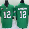 Men's Philadelphia Eagles #12 Randall Cunningham Green 2023 F.U.S.E. With C Patch Vapor Untouchable Stitched Football Jersey - Custom Name