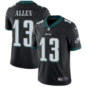 Men's Philadelphia Eagles #13 Devon Allen Black Vapor Untouchable Limited Stitched Jersey - Custom Name