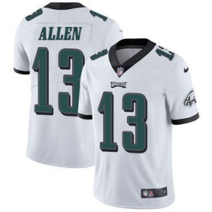 Men's Philadelphia Eagles #13 Devon Allen White Vapor Untouchable Limited Stitched Jersey - Custom Name