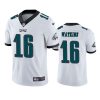 Men's Philadelphia Eagles #16 Quez Watkins 2022 White Vapor Untouchable Limited Stitched Jersey - Custom Name