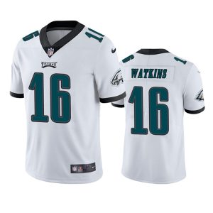 Men's Philadelphia Eagles #16 Quez Watkins 2022 White Vapor Untouchable Limited Stitched Jersey - Custom Name