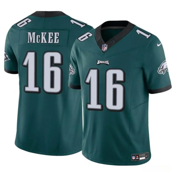 Men's Philadelphia Eagles #16 Tanner McKee Green 2024 F.U.S.E. Vapor Untouchable Limited Stitched Football Jersey - Custom Name