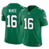 Men's Philadelphia Eagles #16 Tanner McKee Kelly Green 2024 F.U.S.E. Vapor Untouchable Limited Stitched Football Jersey - Custom Name
