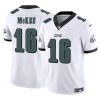 Men's Philadelphia Eagles #16 Tanner McKee White 2024 F.U.S.E. Vapor Untouchable Limited Stitched Football Jersey - Custom Name