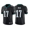 Men's Philadelphia Eagles #17 Nakobe Dean Black Vapor Untouchable Limited Stitched Jersey - Custom Name