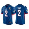 Men's Philadelphia Eagles #2 Darius Slay 2022 Royal NFC Pro Bowl Stitched Jersey - Custom Name