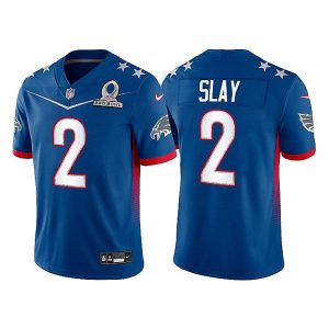 Men's Philadelphia Eagles #2 Darius Slay 2022 Royal NFC Pro Bowl Stitched Jersey - Custom Name