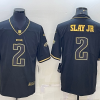 Men's Philadelphia Eagles #2 Darius Slay JR Black Gold Vapor Untouchable Limited Stitched Jersey - Custom Name