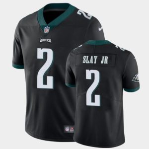 Men's Philadelphia Eagles #2 Darius Slay JR Black Vapor Untouchable Limited Stitched Jersey - Custom Name
