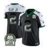 Men's Philadelphia Eagles #2 Darius Slay JR Black White 2023 F.U.S.E. Throwback Vapor Untouchable Limited Stitched Football Jersey - Custom Name