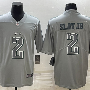 Men's Philadelphia Eagles #2 Darius Slay JR Gray Atmosphere Fashion Stitched Jersey - Custom Name