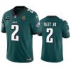 Men's Philadelphia Eagles #2 Darius Slay JR Green 2023 F.U.S.E. With 1-star C Patch And John Madden Patch Vapor Limited Stitched Football Jersey - Custom Name