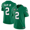 Men's Philadelphia Eagles #2 Darius Slay JR Green 2023 F.U.S.E. With C Patch Vapor Untouchable Stitched Football Jersey - Custom Name