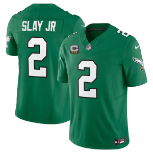 Men's Philadelphia Eagles #2 Darius Slay JR Green 2023 F.U.S.E. With C Patch Vapor Untouchable Stitched Football Jersey - Custom Name
